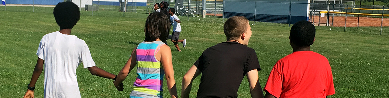 kids playing games outside